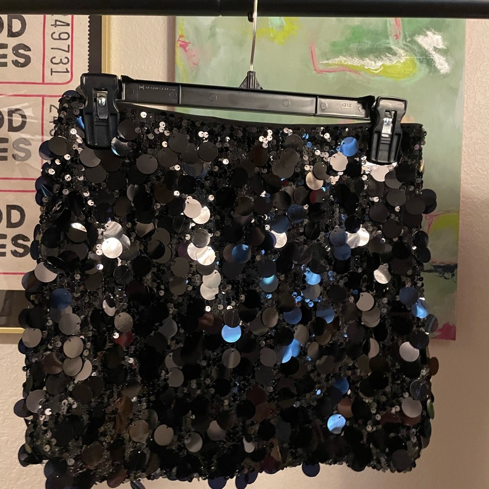 Sequin Black Skirt